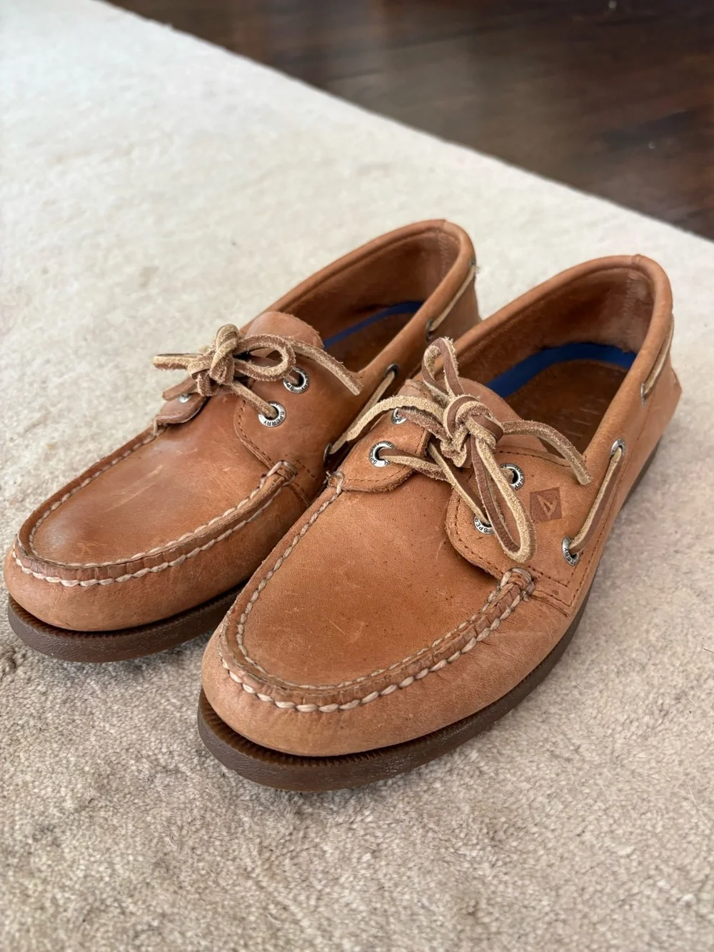 Sperry Men's tan leather Boat Shoes